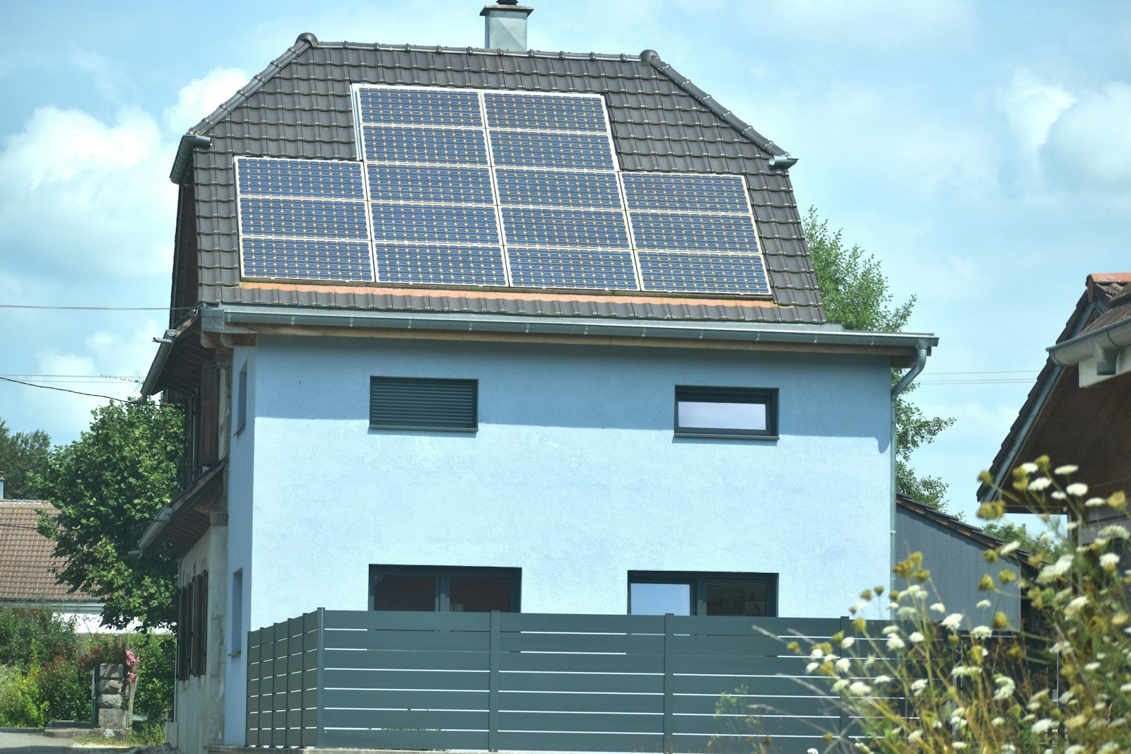 Residential solar — illustrative stock photography